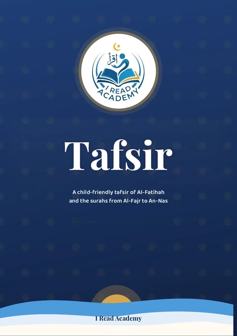 Front cover of the Tafsir booklet by I Read Academy