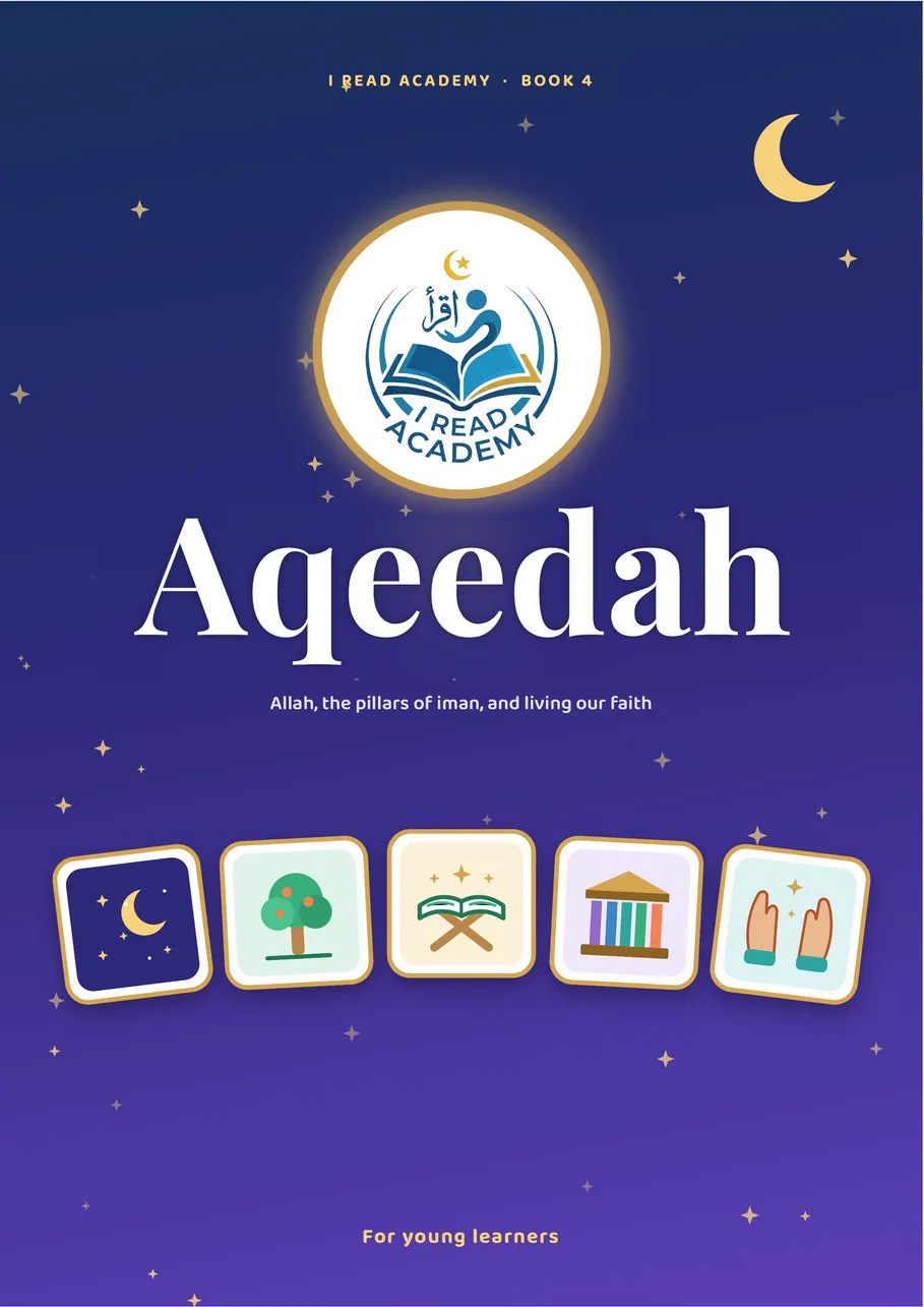 Front cover of the Aqeedah booklet by I Read Academy